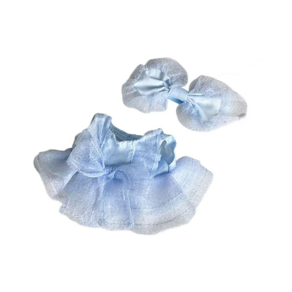 For 17cm Labubu Doll Clothes Fashion Clothes Gauzy Skirt Doll Clothes Hat Dolls Accessories Cute Decoration Little Cloths