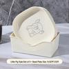 little pig pattern, 8 dishes + base (double pack)