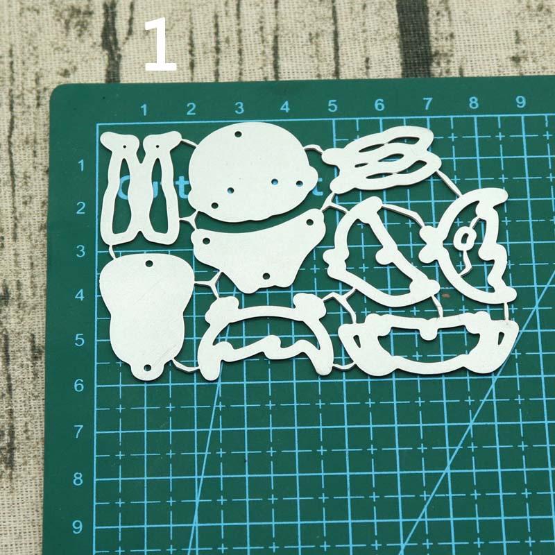 3 вида одежды для маленьких мальчиков, трафареты для резки металла для альбомов для скрапбукинга, декора, тиснения