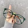 Цветной Металлический Ободок для Очков TR Женский Однотонный Анти-Блю Плоские Очки Можно Подобрать с Очками для Близорукости