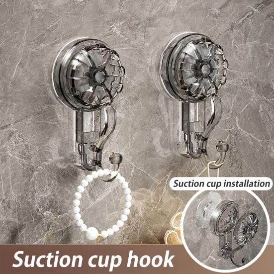 1/2/3/4Pcs Transparent Suction Cup Hooks Strong Load-bearing Easy To Install Removable Heavy
