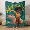 1pc, Antonio Inspired Toucan & Capybara Blanket Perfect for Home Decor, Couch Blanket, Travel Gift, Outdoor Blanket, Camping