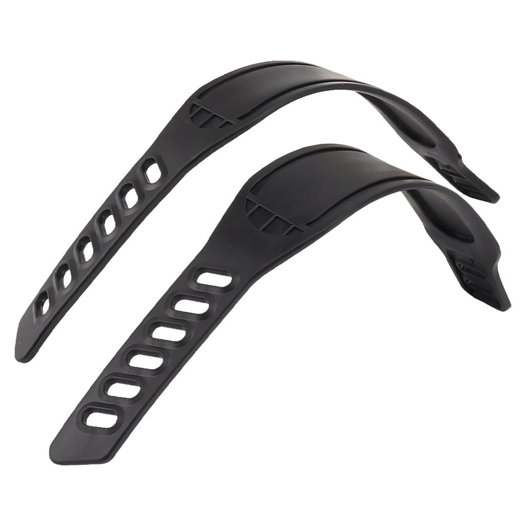 2 шт. ремешки для педалей велотренажера, пластиковые, регулируемой длины, универсальные ремешки-клипсы для пальцев ног для педалей велосипеда для домашних тренировок по велоспорту