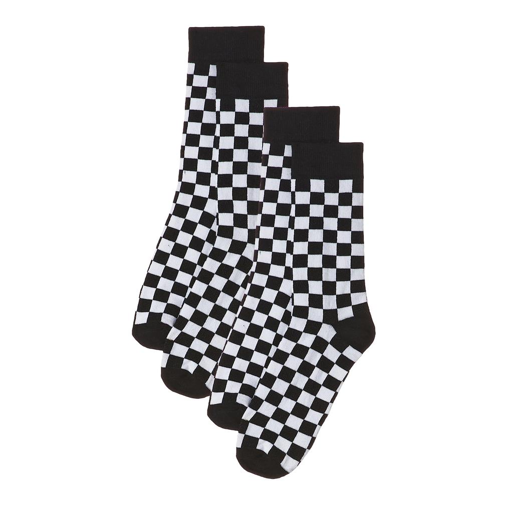 Urban Classics Mens Checkered Socks (Pack of 2)