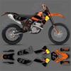 SPACE Custom Motorcycle Graphics Background Decal for KTM 2005 2006 SXF 2006 2007 XCF 2005 2006 2007 EXC Decals Stickers Kits 02