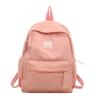Smiling Pattern Face Solid Color Backpack Oxford Schoolbag For Daily Fashion Use