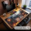 Custom Name Extended Mouse Pad,Attack on Titan Gaming Desk Mat For Home Office Desktop Decor
