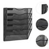 Hanging File Holder Rack Mail Organizer Desk Convenient Assemble Mesh Metal Wall
