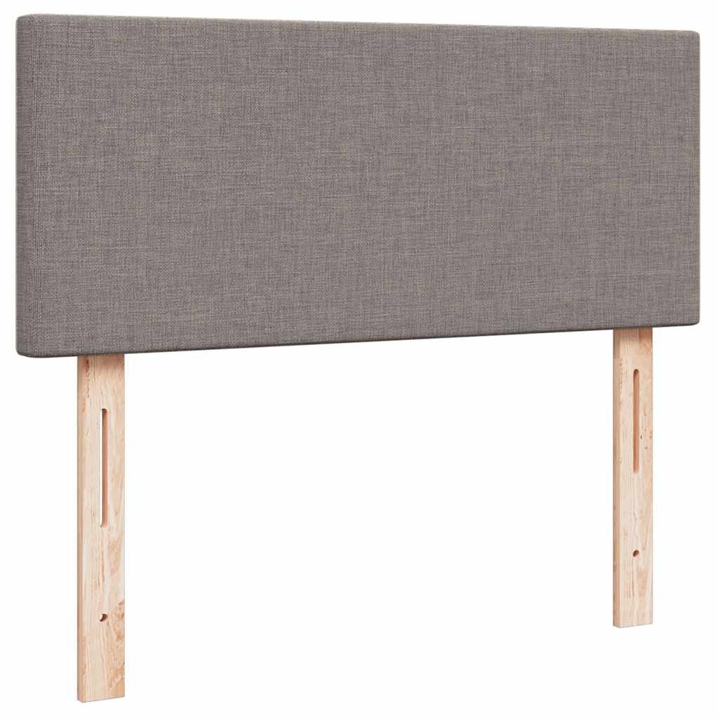 Ottoman Bed with Mattress Taupe 120x190 cm Fabric