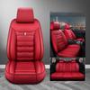Universal PU Leather Auto Car Seat Cover Automobile 5 Seats Covers Waterproof Anti-Slip Vehicle Seat Covers for Most Models of Car SUV
