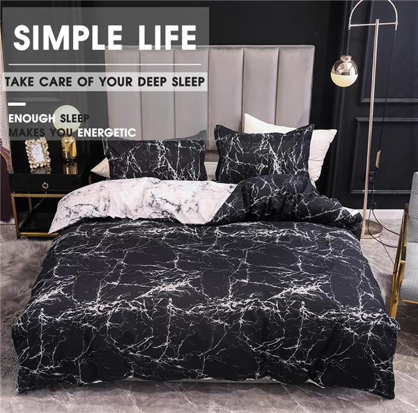 Мраморный комплект постельного белья для спальни, мягкие покрывала, домашний текстиль, постельное белье, комплект из 3 предметов с принтом, пододеяльник, наволочка, пододеяльник и наволочка