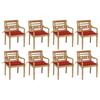 Day and Night - Day and Night Batavia Chairs 8 Units Solid Teak Wood with Cushions