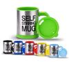 14oz 400ml Double Wall Stainless Steel Milk Cup With Lid Handle for Kids Adults Coffee Tumbler Auto Self Stirring Mug