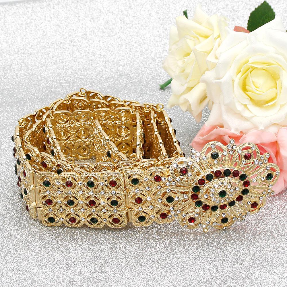 Женский пояс золотого цвета, металлическая поясная цепочка со стразами, свадебные украшения с цветком