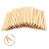 Nail Art Wood Sticks: Dotting, Cuticle Pusher, and Nail Remover with Pointed and Slanted Ends