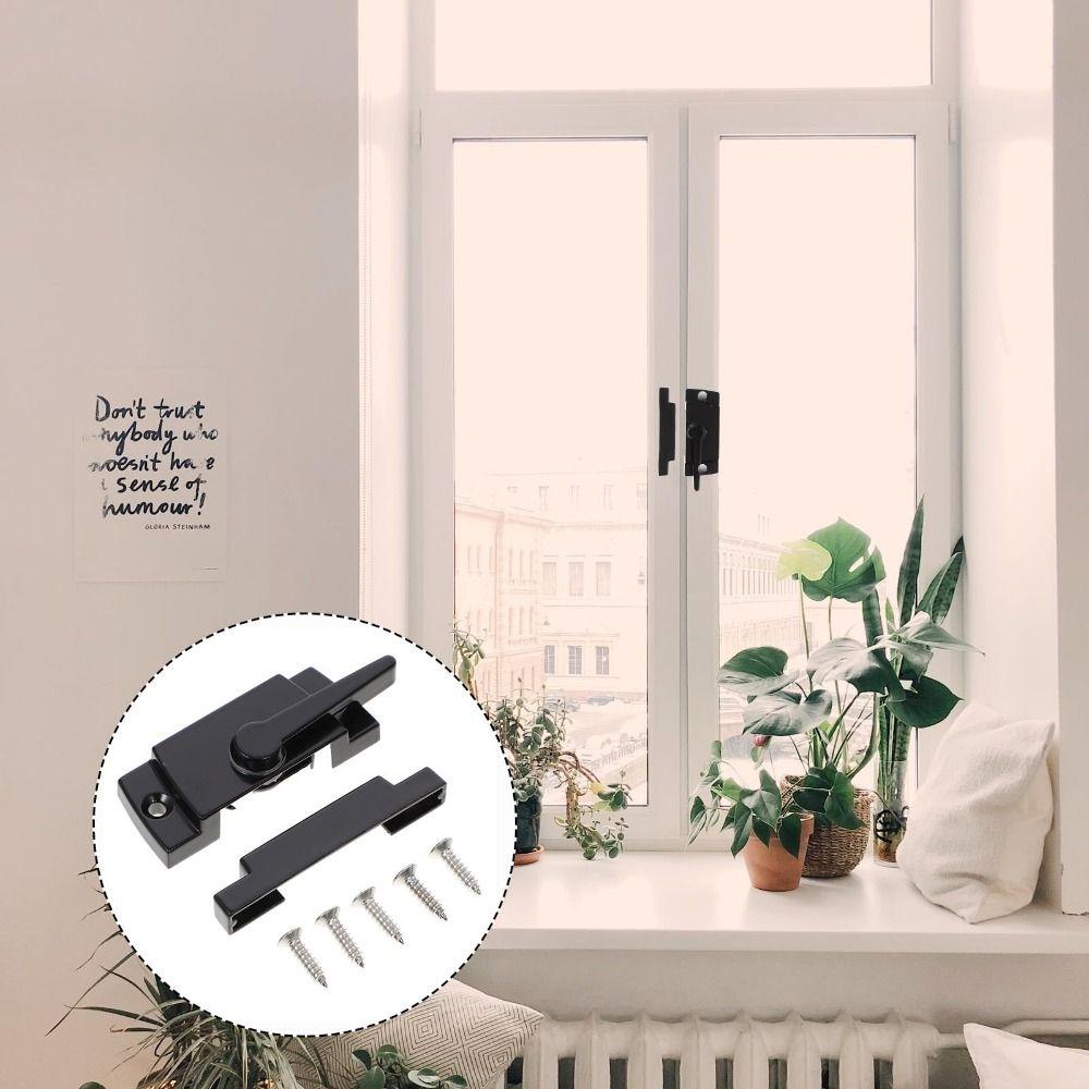 Black Color Cam Action Mounting Base Security Sash Locks Anti-Theft Hardware Sliding Windows