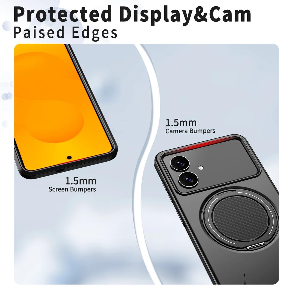 Противоударный защитный чехол-подставка для Samsung Galaxy S25 FE A17 5G S24 Ultra S23 Plus A56 A36 A16 A14 A26 A35 A55 A15