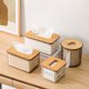 Tissue Clear Box Napkin Household Transparent Rectangular Wooden Modern Desktop Creative Transparent Table Tissue Box Holder