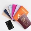 Men Women Fashion Passport Holder Case for Travel New Leather Waterproof Passport Cover with Card Holder