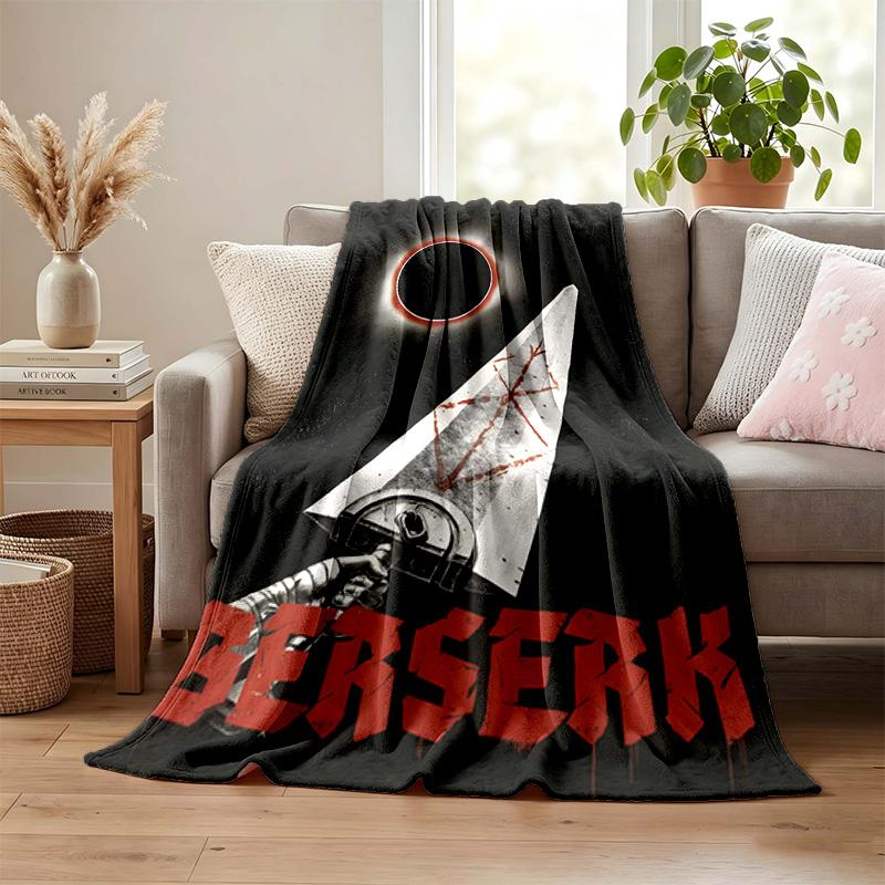 Berserk blanket Flannel Blanket Soft Cozy Plush Throw for Sofa Bed Lightweight Home Decor