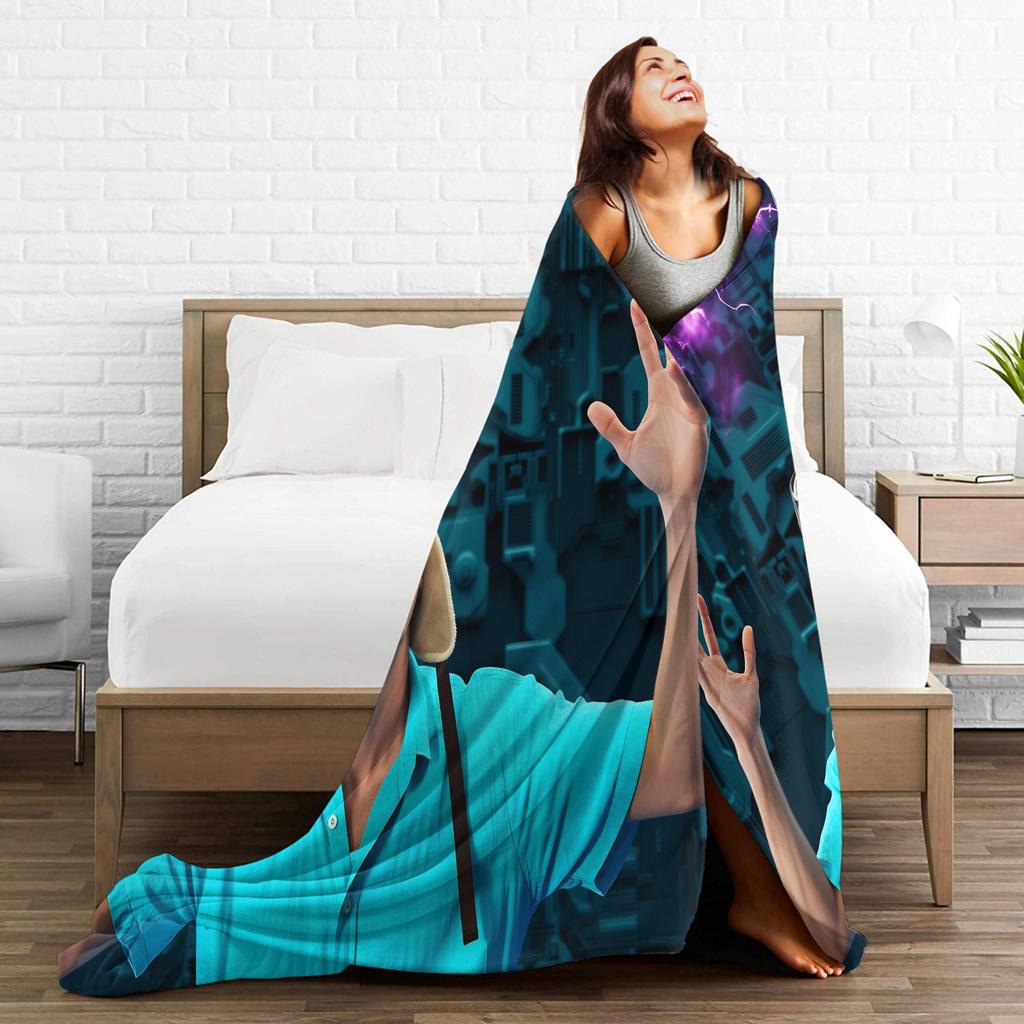 Warm Comfy Blanket Plane Travel Dannys Go Throw Blanket Print Bedspread For Living Room