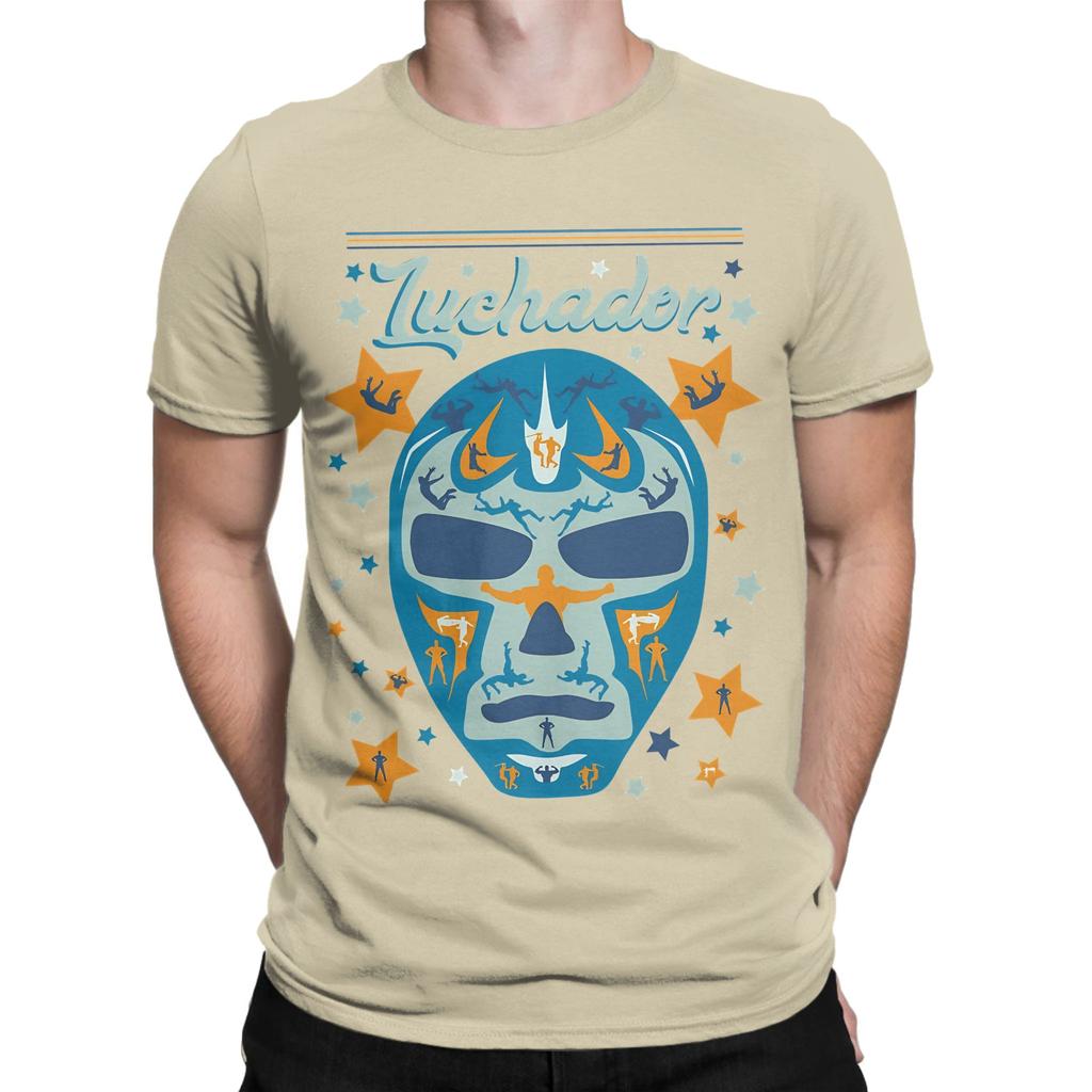 Смешная футболка с графикой Luchador 100% хлопок Топы Luchador Футболки для унисекс
