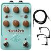 Универсальный аудио UAFX Del-Verb Ambience Companion Педаль дилэя и реверберации - Включает инструментальный кабель и два патч-кабеля