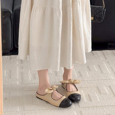 2025 Новые дизайнерские женские тапочки с бантом-бабочкой, модные неглубокие шлепанцы, женские повседневные уличные сандалии на мягкой подошве