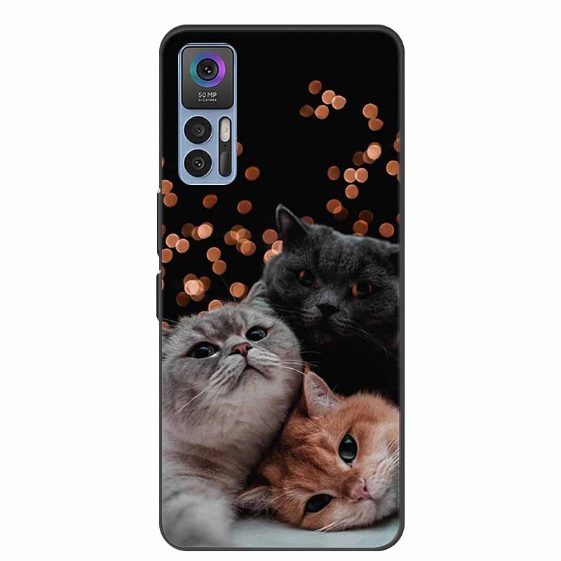 Для TCL 30 Plus Чехол Роскошный Мягкий Силиконовый Задний Чехол Чехол для Телефона для TCL 30 SE Чехол TCL 30 5G для TCL 30+ Защитный Чехол T676J Fundas