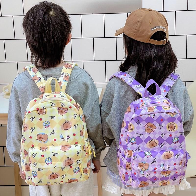 School bag new school bag kapibara boys and girls cute cartoon backpack