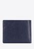 Wittchen Men's Leather Wallet, Diagonal Cut, Navy Blue, Natural Leather