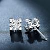 Серьги-гвоздики из стерлингового серебра 925 пробы с платиновым покрытием, классические, темпераментные, с головой быка и муассанитом, женские модные, универсальные, изысканные, в подарок