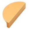 Cabinet Pulls Modern Style Exquisite Semicircle/Triangle Shape Brushed Brass Drawer Handles Kitchen