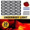 4-20 шт. Универсальный светодиодный свет для днища Красный Underglow Лампы Комплект Высокая яркость A