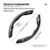 2pc Carbon Fiber Car Steering Wheel Cover Non-slip Sleeves For Volkswagen VW Scirocco Jetta Beetle Golf 4 5 6 Passat Polo B5 zj0