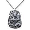 [Stone Street] High-purity Terahertz Ore AAA - Feng Shui Rising Dragon Pendant Stainless Steel Necklace