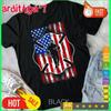 American Flag Firefighter Usa United States Badge T Shirtjpg1