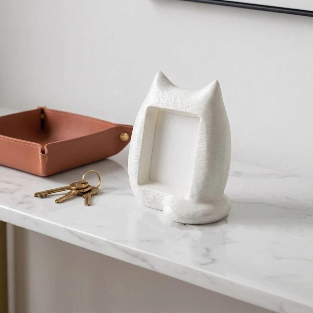 Home Decoration Cat Photo Frame 3D Printed DIY Desktop Ornament Album Ornament Office Desk