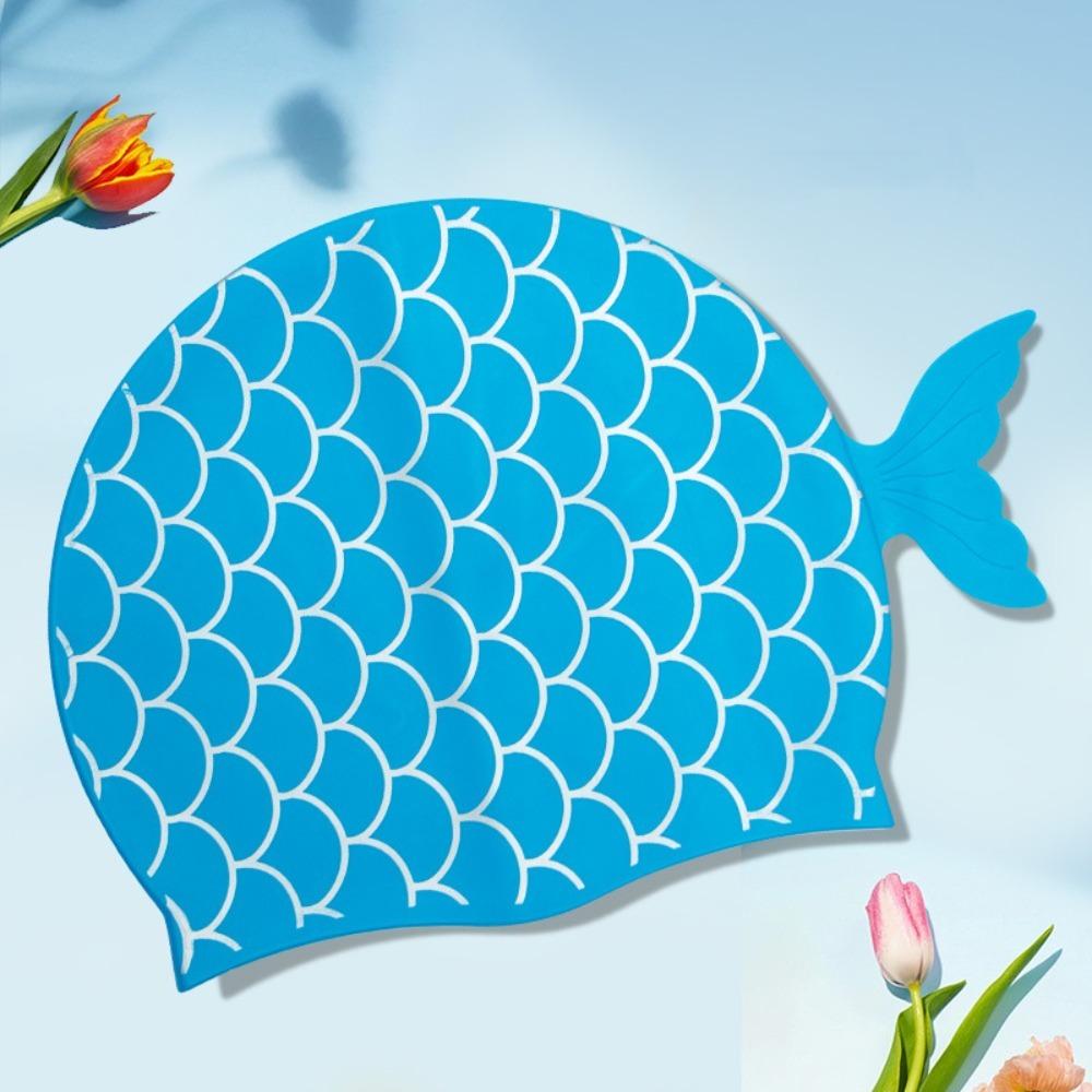 Waterproof Children Swimming Cap Soft Silicone Swim Pool Hat Girls Swim Hat  Children