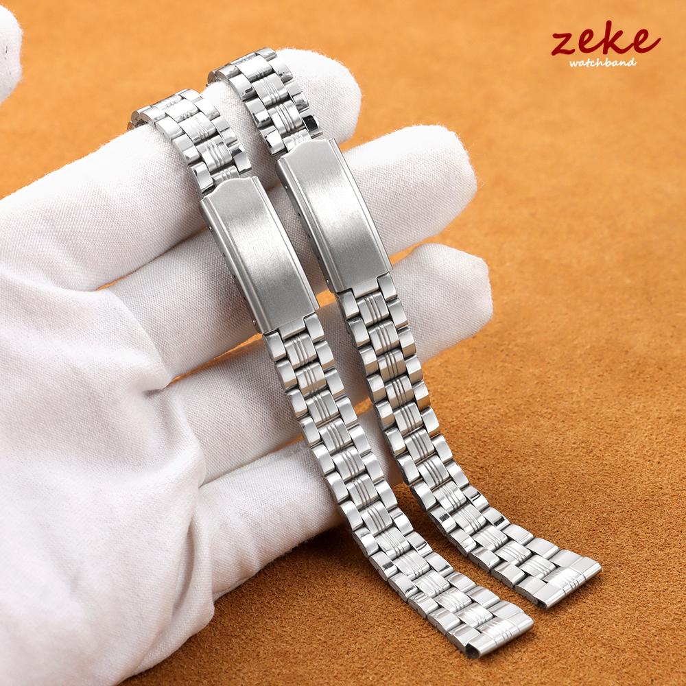 Silver Gold Stainless Steel Watch Band 12mm 14mm 18mm 20mm Metal Bracelet Folding Buckle Universal Watch Strap for Men and Women