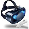 3D VR Glasses with Remote Control, Full-screen Visual Experience, Compatible with 5 To 7-inch Smartphones.