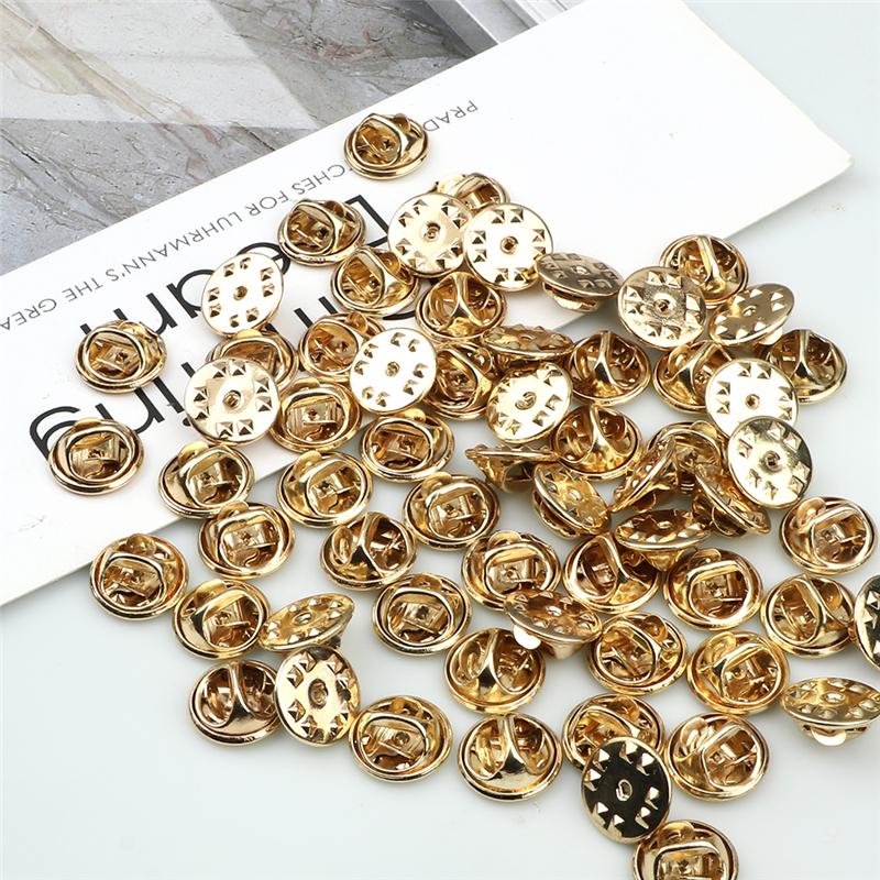 20, 50, 80, 100 шт., красочная металлическая брошь, булавка, держатель для бейджа, застежка-бабочка, клатч, уход за кепкой для самостоятельного изготовления ювелирных изделий, ремесло