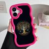 World Life Tree Mobile Phone Case for iPhone 17 16 15 14 13 12 11 Air Pro Max Plus Wavy Edge TPU Colorful Cover Cover Pretty