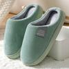 Indoor Home Couple's Woolen Slippers, Warm Shoes, Anti Slip and Plush Cotton Slippers