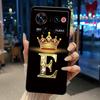 Чехол для ZTE Nubia Z80 Ultra 5G Мягкий Уникальный Дизайн Счастливая Буква А-Я Корона Черный Чехол для ZTE Nubia Z80 Ultra 5G Ударопрочный Чехол
