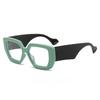 Thick Frame Blue Light Glasses For Women Men Fashion Oversized Square Computer Gaming Eyeglasses With Clear Lens