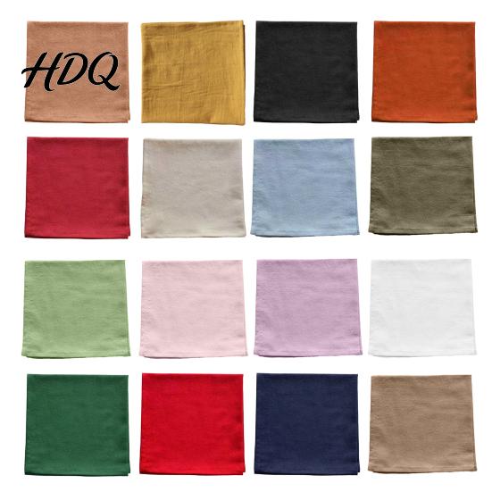 Мягкие прочные столовые салфетки однотонные тканевые салфетки элегантные многоразовые тканевые моющиеся