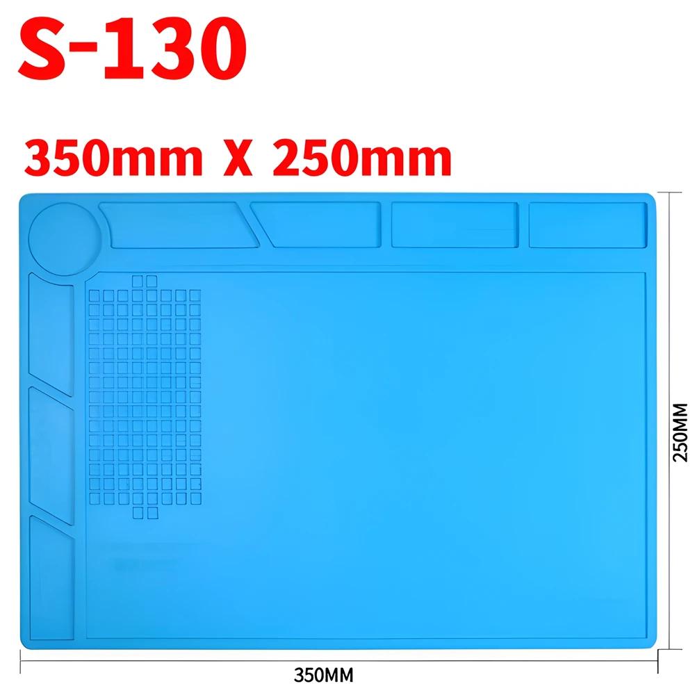 Теплоизоляционный силиконовый коврик для ремонта мобильного телефона, рабочий коврик для обслуживания, платформа для ремонта BGA, инструмент «сделай сам», антистатический коврик для ремонта пайки