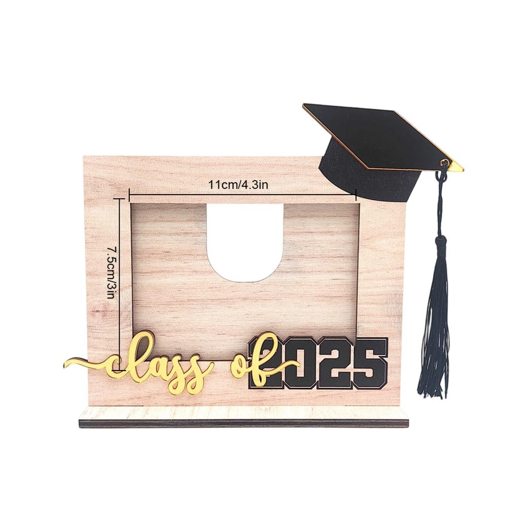 Three Dimensional 2025 Graduation Season Wooden Holiday Decoration Ornaments Graduation Season Gifts