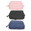 Large Capacity Pencil Case Dual Opening Pencil Bag Canvas Pencil Box Portable Multipurpose P